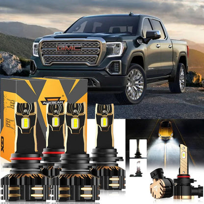 pour 2005-2006 GMC Sierra 1500 HD 9005 9006 Ampoules de phare LED Bundle – NOVADOMIO