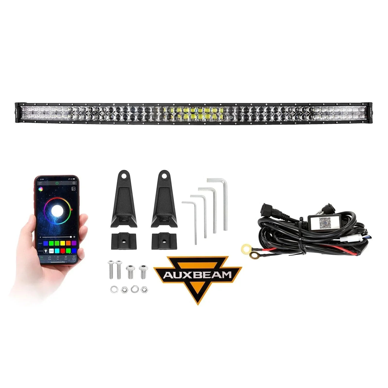 New 52 Inch V-PRO série Curved RGBW Color Changing Off Road Barres LED pour ATV UTV SIDE BY SIDES – vue 11