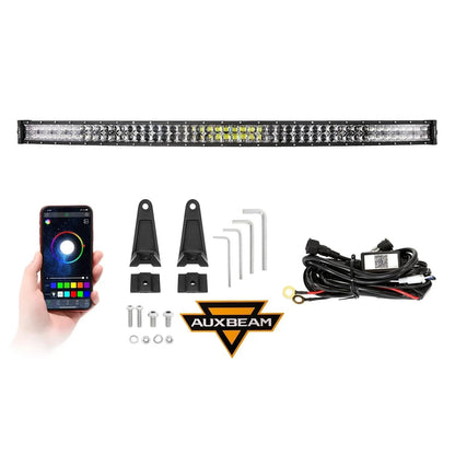 New 52″ V-PRO série courbé RGBW couleurs changeantes tout-terrain Barres LED pour ATV UTV SIDE BY SIDES – vue 11 – NOVADOMIO