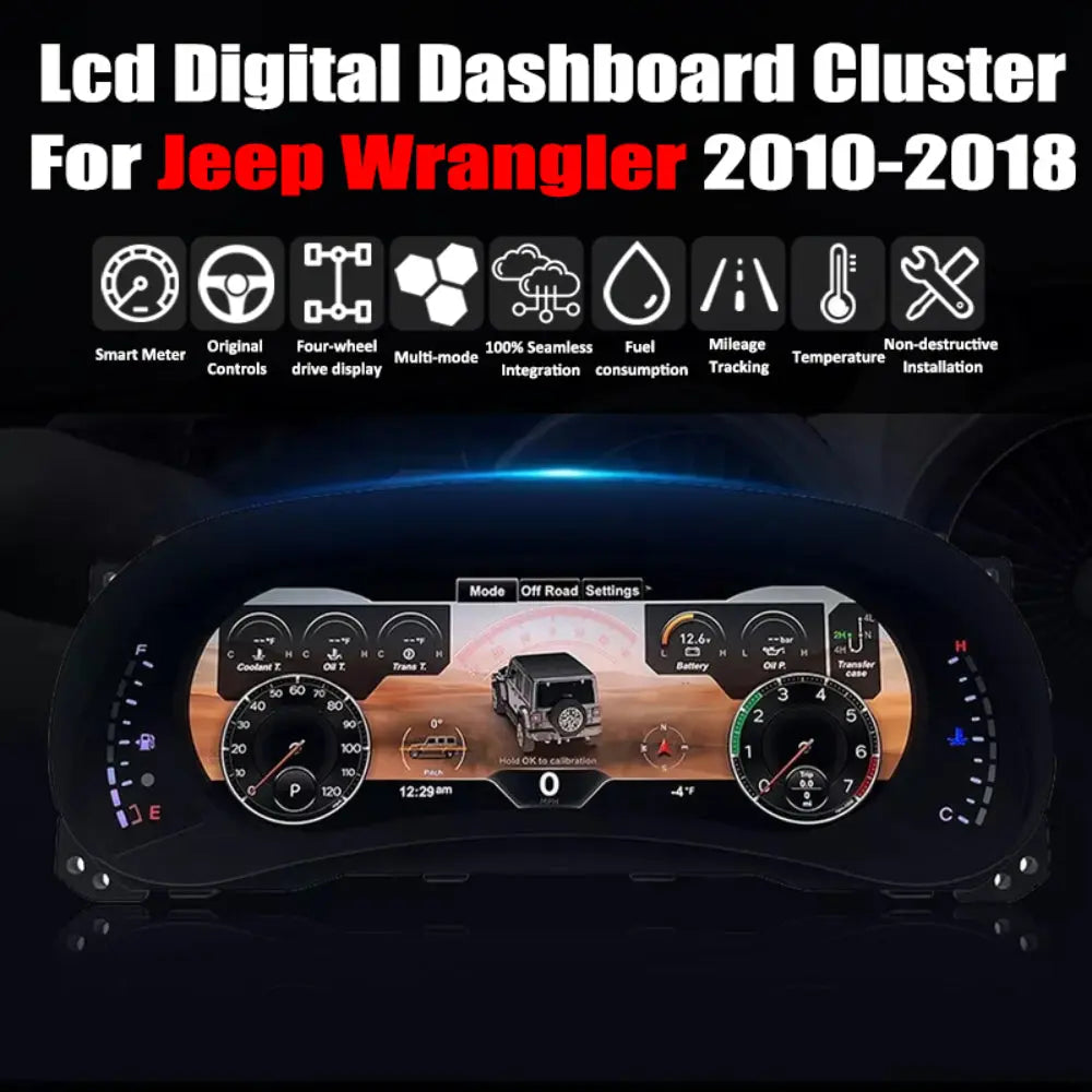 Virtual Cockpit Jeep Wrangler 2010-2018 LCD 12,3″ – NOVADOMIO