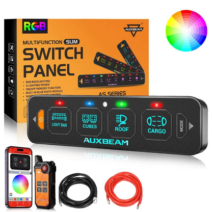 AS-400 RGB Slim panneau de commande avec APP&télécommande, modes bascule / momentané / impulsion (sortie simple) – vue 14