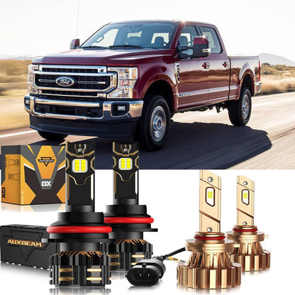 pour 2000-2004 Ford F-350 Super Duty 9007 Ampoules de phare LED – vue 19 – NOVADOMIO