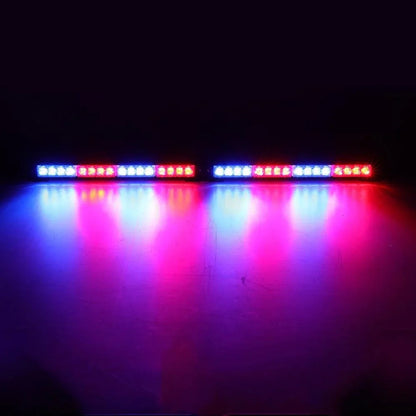 17″ Dual LED Directional Emergency Traffic Advisor Barres lumineuses 20 clignotant motifs avec Suction Cup Mount pour
