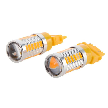 Lot de 2 3157/3156 33 pièces-LED 3020SMD orange 8 000 lm LED Brake/Reverse/Tail/clignotant – vue 8 – NOVADOMIO