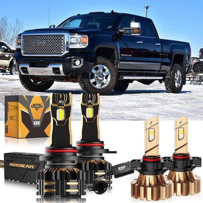 pour 2015 GMC Sierra 3500 HD 9012 Ampoules de phare LED – vue 21 – NOVADOMIO