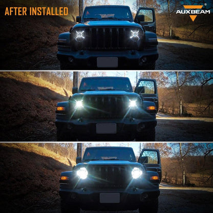 Lot de 2 9″ rond 100 W éclairage LED avec feux de route/croisement & DRL pour 2018–2022 Jeep Wrangler JL, 2019–2022 Gladiator
