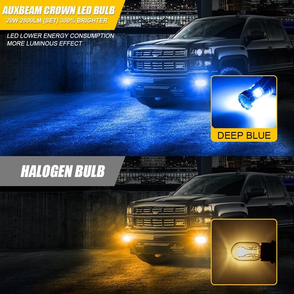 9006 HB4 LED Fog Light/DRL Bulbs 20W 4000LM Deep Blue Crown série – 2 ampoules – vue 3