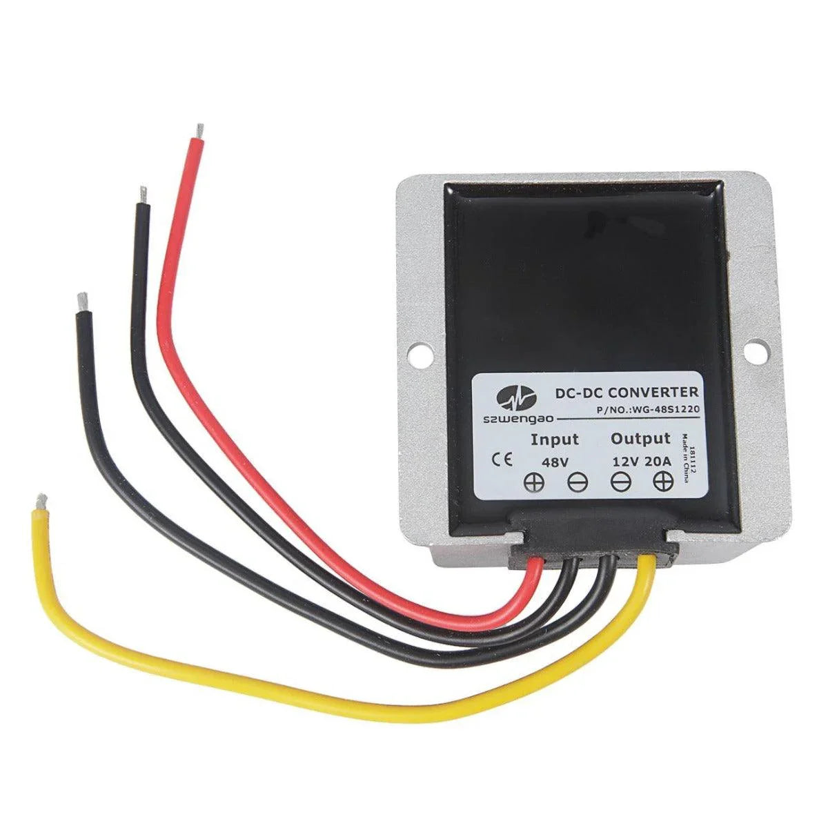DC 48-12V 20A Voltage Converter Voltage Reducer Converter IP68 – vue 2