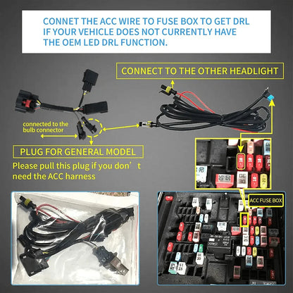 LED bloc optique avant projecteur double faisceau avec Start-up Animation noir/chromé pour 2018–2020 Ford F150 13th Gen – vue