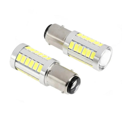 1157 BAY15D LED recul/clignotant/Brake Tail/feu latéral Light Bulbs 20W 4000LM 6500K blanc 33LED série – 2 ampoules – vue 8