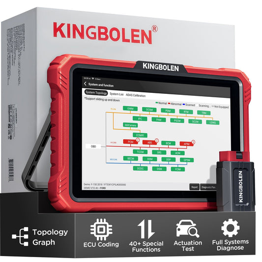 Valise diagnostic Bluetooth KINGBOLEN K10 Pro – CAN FD, DoIP et codage ECU – vue 2 – NOVADOMIO