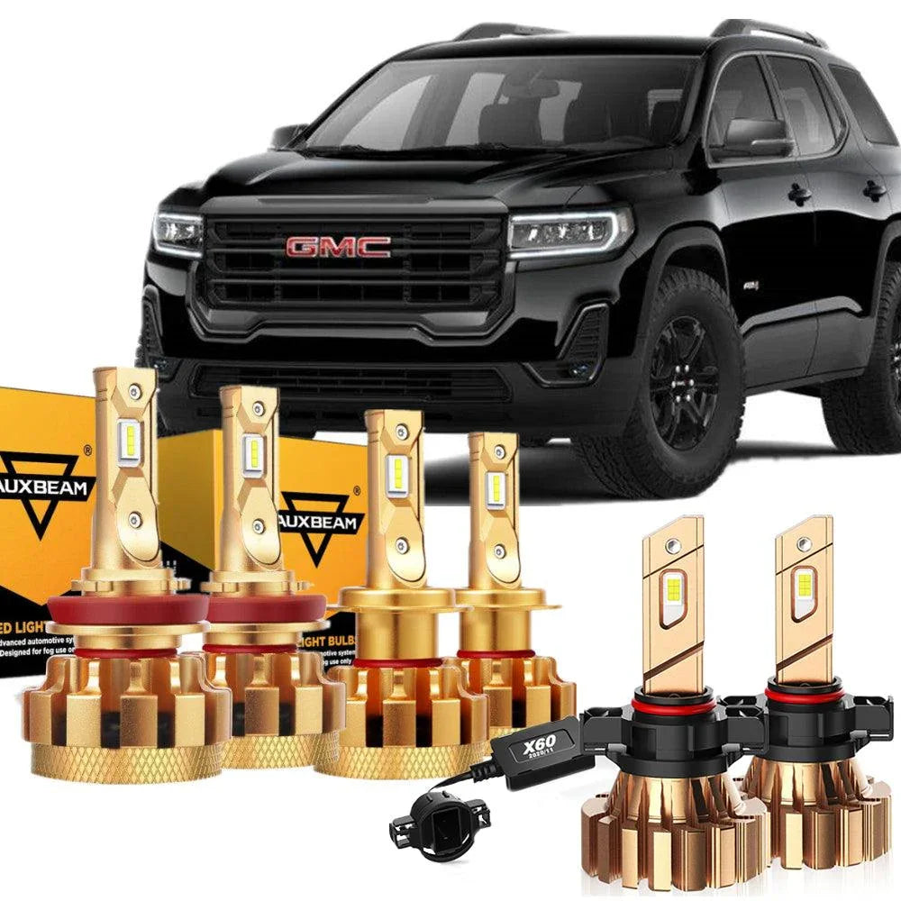 pour 2007-2012 GMC Acadia F-16 Plus série Built-in Canbus Automotive Grade 14000LM Ampoules LED High Low Beam Bundle – vue 16