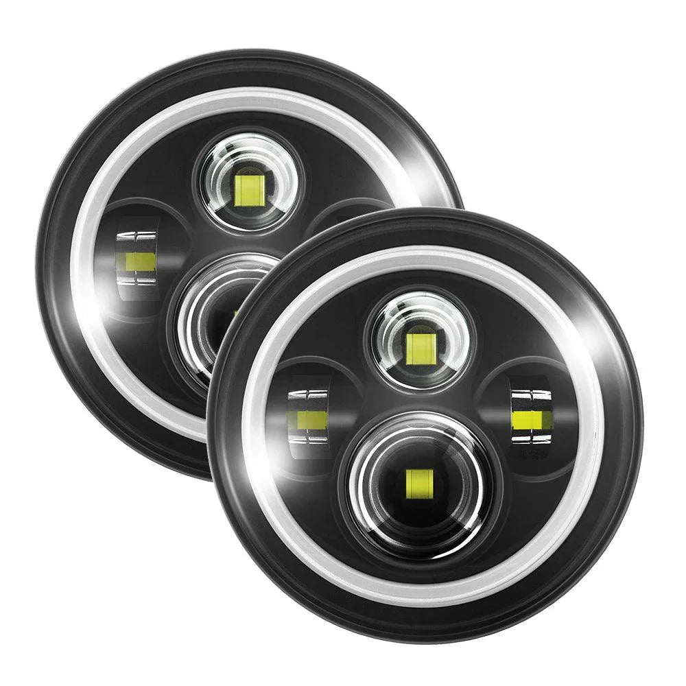 AUXBEAM 7 Inch LED Halo Headlight Replacement pour Jeep Wrangler TJ CJ JK – vue 11