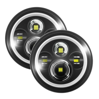 AUXBEAM 7″ LED Halo phare de remplacement pour Jeep Wrangler TJ CJ JK – vue 11 – NOVADOMIO