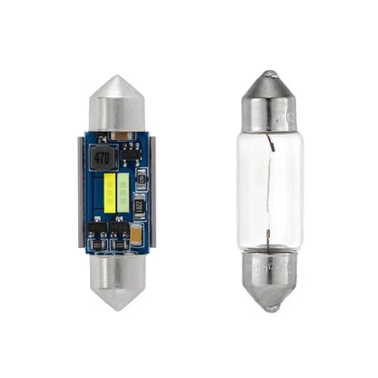 Lot de 2 bicolore à commutation 31 mm/36 mm/39 mm/41 42 mm 1860CSP 6 500 K blanc froid& 5 000 K Natural blanc LED Festoon