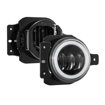 Upgraded RGB 9″ phares + 4″ antibrouillards Combo pour Jeep Wrangler JL avec commande par application – vue 12 – NOVADOMIO