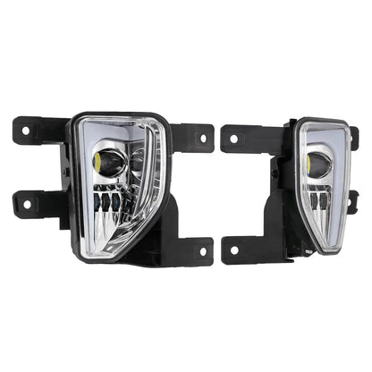 Lot de 2 45 W homologation DOT LED antibrouillards avec DRL pour 2016–2018 Chevrolet Silverado 1500 (chromé) – vue 11