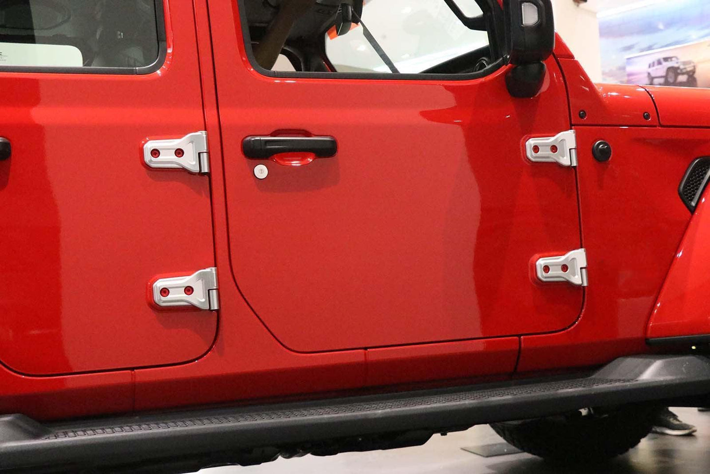 (8pcs/set) Door Hinge Shell pour Jeep Wrangler JL 2018-2022 (noir/ rouge/ Silver) – vue 12