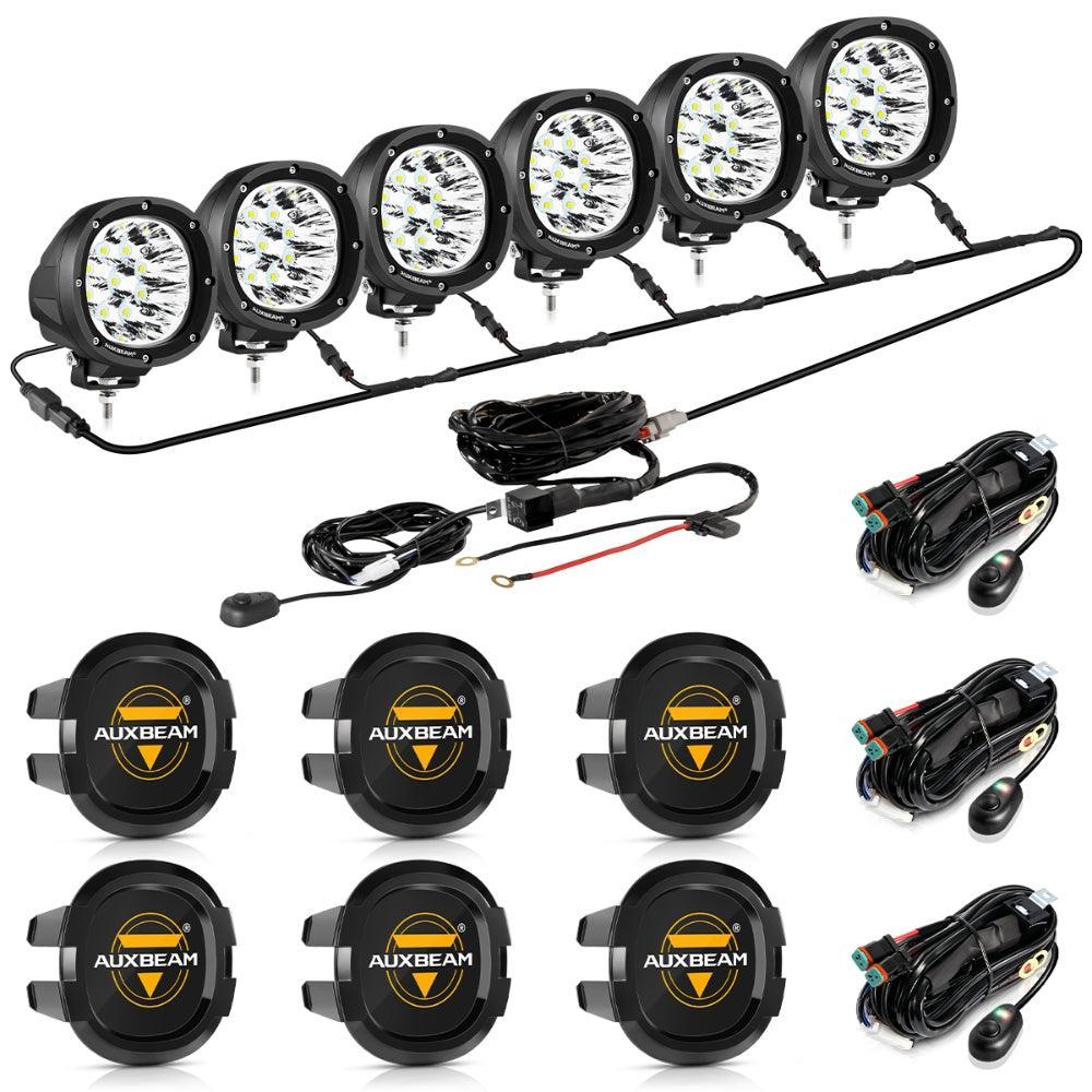 P4 série | 4 Inch 90W Round LED Driving Lights Spot blanc Pod Lights – vue 13