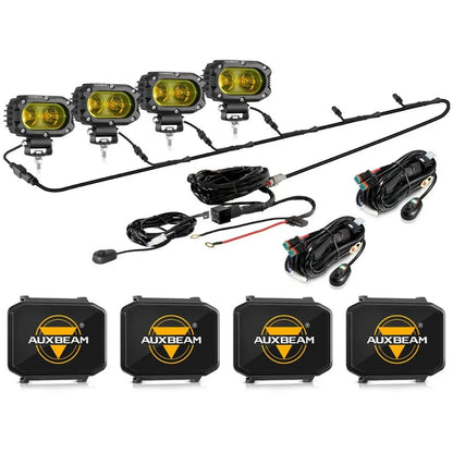 R4 série | 4″ 60 W projecteurs LED compacts faisceau large orange éclairage – vue 19 – NOVADOMIO