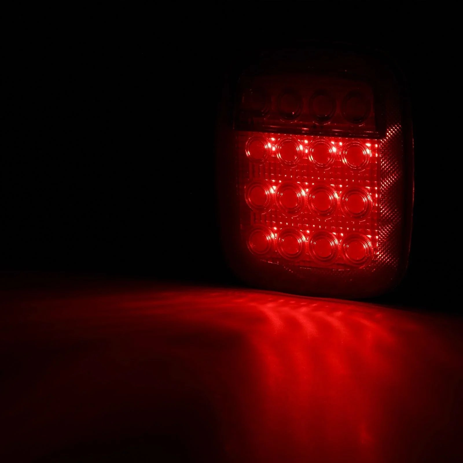 (2pcs/set) Universal Tail Lights 16LEDs pour Jeep Wrangler YJ TJ CJ Truck Trailer Boat (Smoked) – vue 10