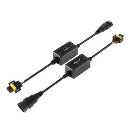 H11/H9/H8 C10-MODEL Enhanced Ampoules de phare LED CAN-bus Decoder anti-scintillement Hyper Flash No Warning Harness Resistor
