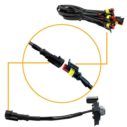 Lot de 4 LED avant feux de calandre lumière blanche pour Toyota Tacoma 2020–2021 TRD tout-terrain/TRD Sport (boîtier fumé)