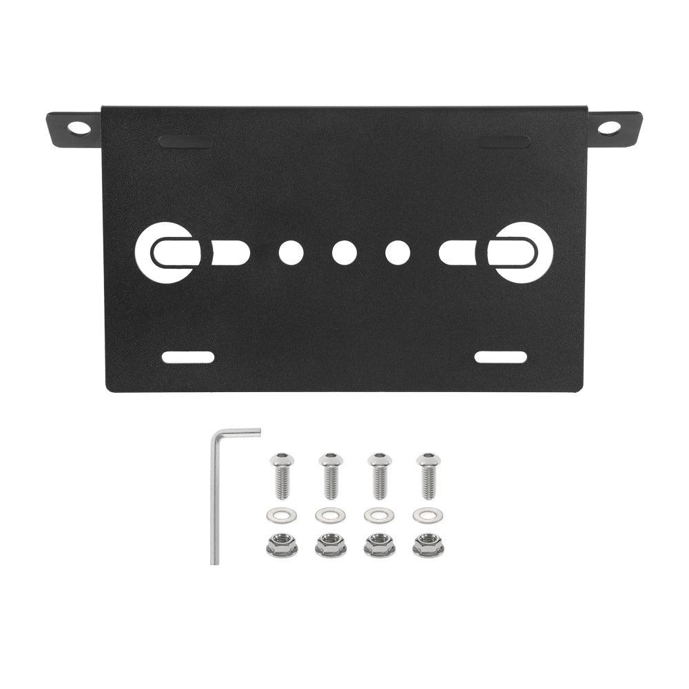 Front Bumper License Plate Mount Holder Compatible avec 2021-later Ford Bronco Accessories 2021 2022 2023 4/2 Door