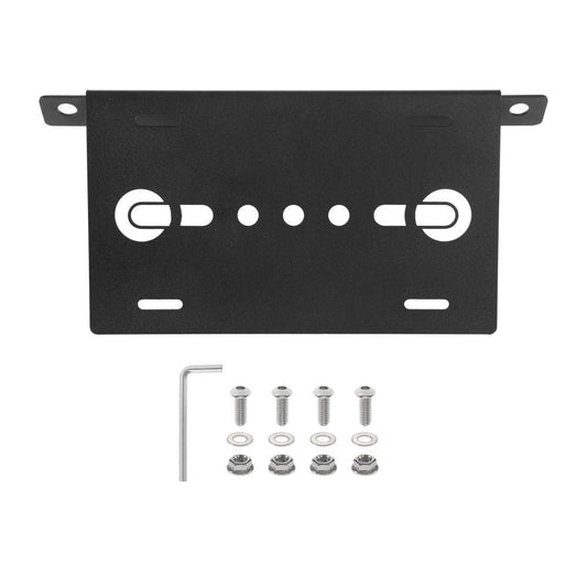 Front Bumper License Plate Mount Holder Compatible avec 2021-later Ford Bronco Accessories 2021 2022 2023 4/2 Door