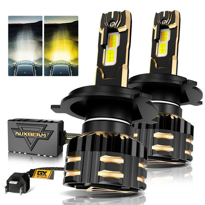 H4 Ampoules de phare LED 110W 25000LM GX Bi-Color série haute puissance et forte luminosité bicolore à commutation – 2