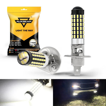 H1 LED antibrouillard/DRL ampoules 6 W 2 000 lm 6 500 K blanc – 2 ampoules – NOVADOMIO