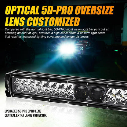 NEW VERSION 22″ 5D-PRO série Combo double rangée Barres LED avec DT kit faisceau électrique pour Chevrolet Colorado – vue 3