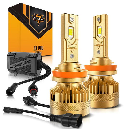 Dual Decoder sans erreur CAN-bus S3 Pro série 12V 24000LM 120W Ampoules de phare LED 6500K blanc froid