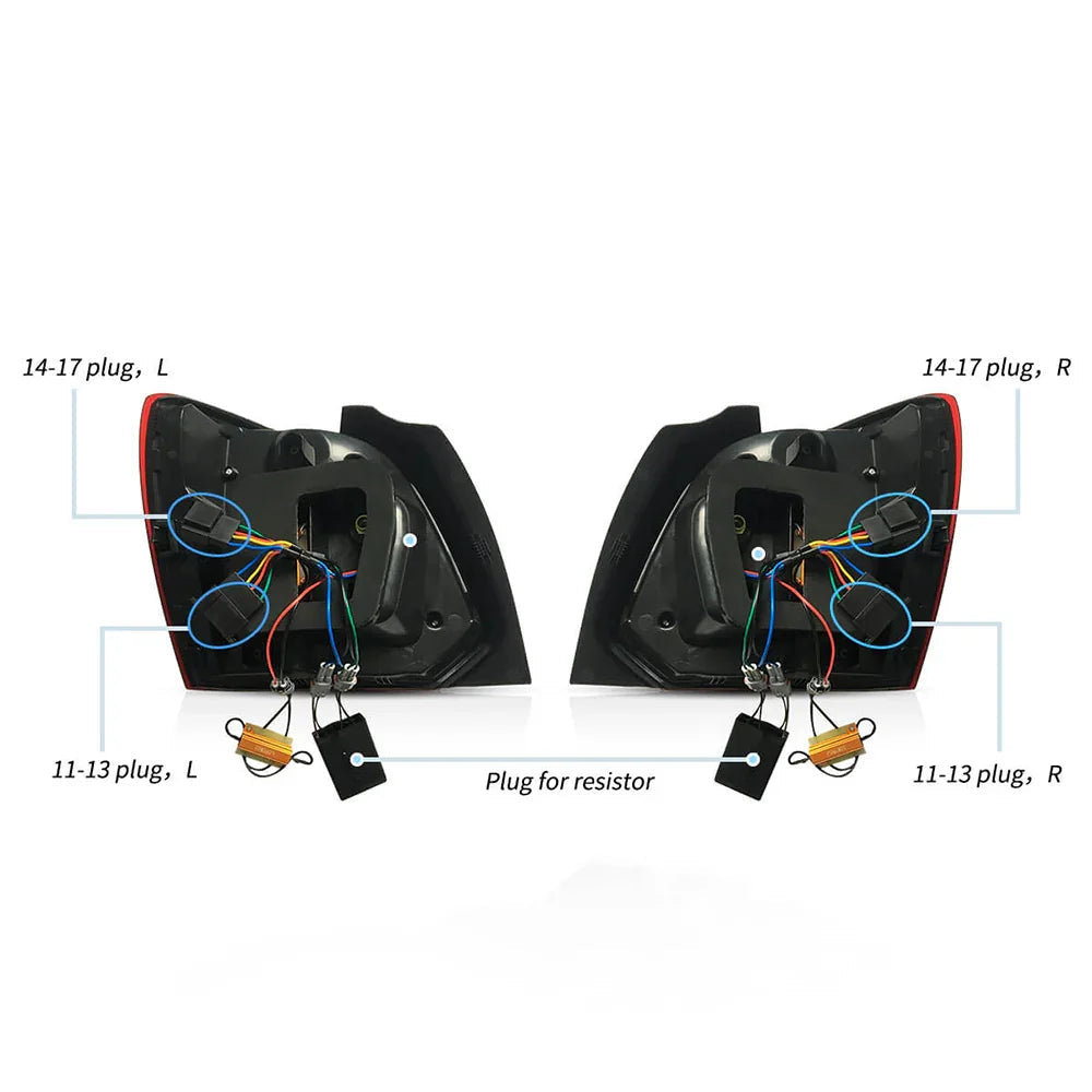 LED bloc de feux arrière avec Sequential clignotant pour 2009-2017 Volkswagen Polo 5th Gen (LWB/SWB） – vue 8