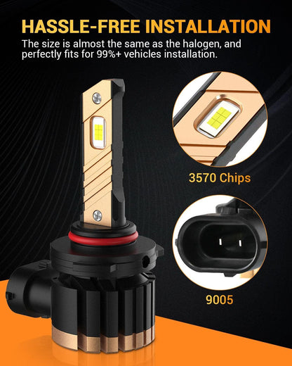 H10 LED antibrouillard/DRL ampoules pour Ford Mustang Bullitt 2008–2009 – vue 6 – NOVADOMIO
