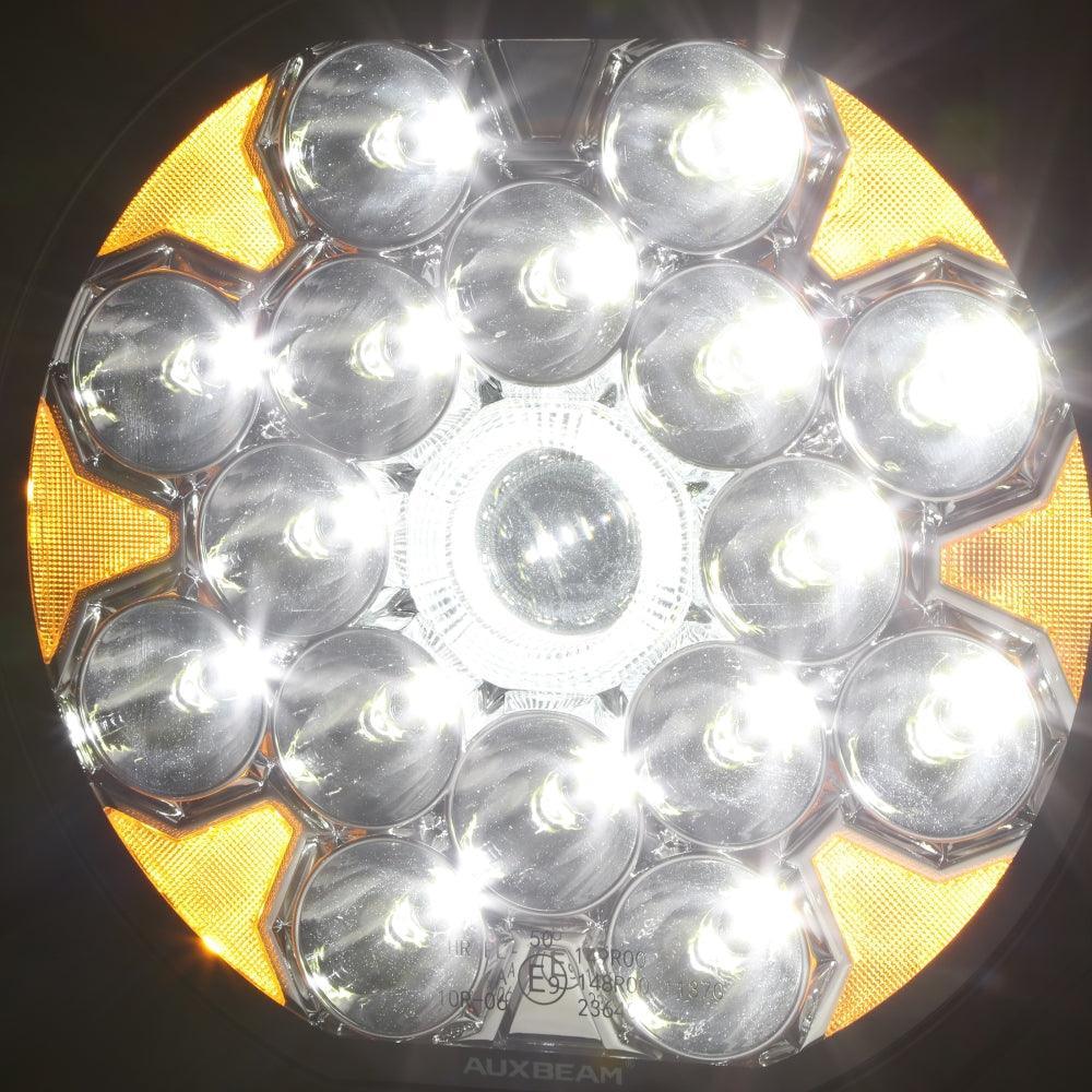 360-Ultra série 8.5 Inch 220W LED Spot Driving Light tout-terrain avec blanc DRL&orange clignotant Light – vue 8