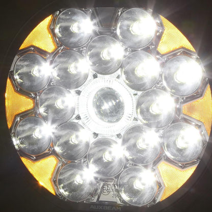 360 Ultra série 8.5″ 220 W LED Spot feu longue portée tout-terrain avec blanc DRL&orange clignotant – vue 8 – NOVADOMIO