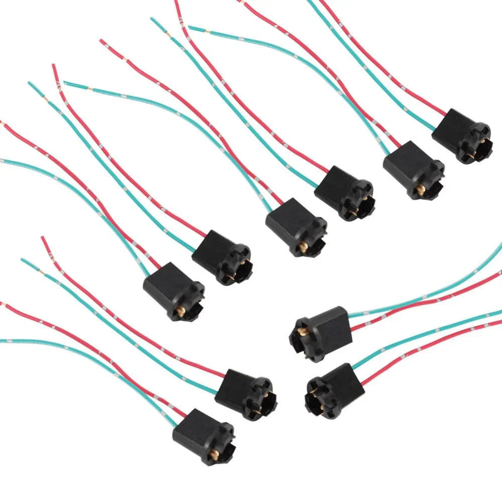 2PCS T10/168/194/2825/W5W Wiring Harness Sockets Compatible avec LED Bulbs, Parking Lights, License Plate Lights – vue 7