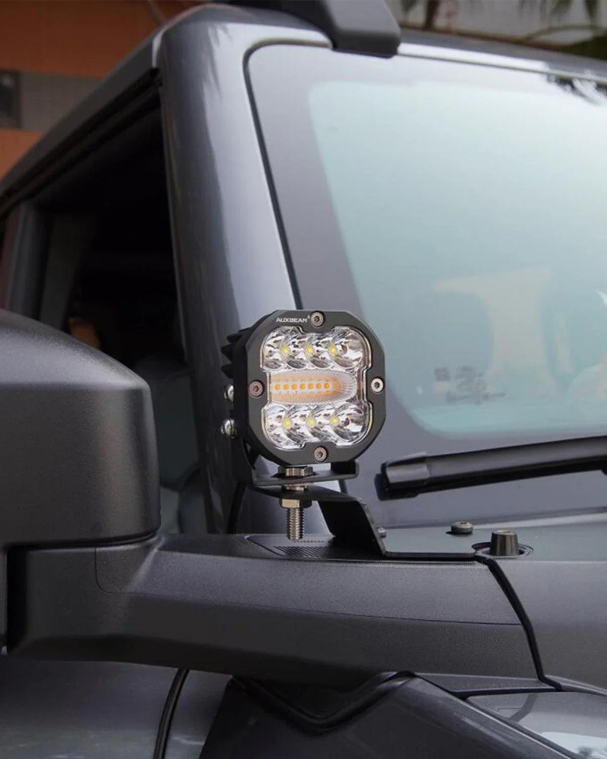 XP-ULTRA série 3 INCH 96W 9600LM LED PODS 6 MODES blanc orange FLASHING LED DRIVING LIGHTS – vue 3