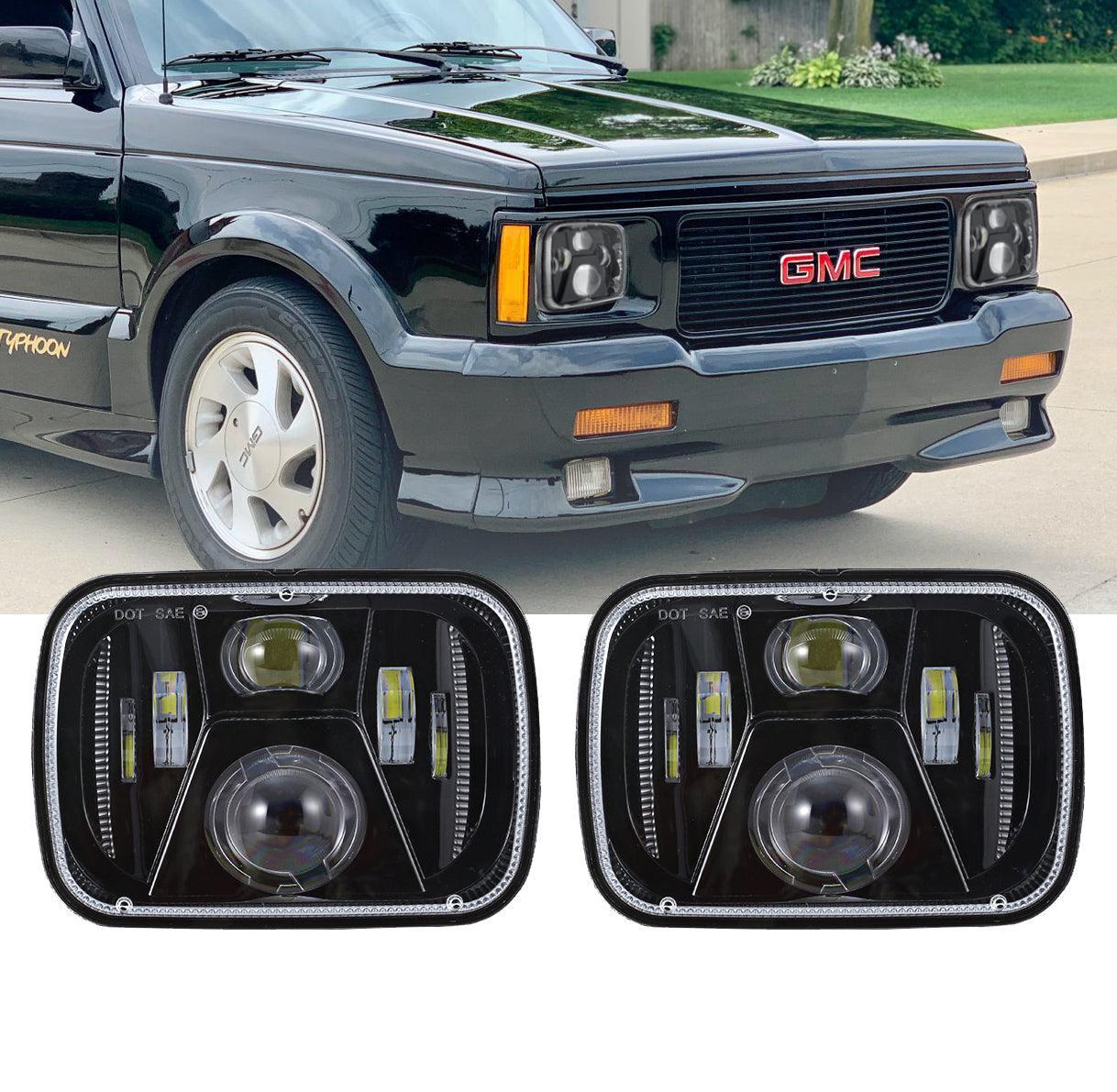 (2pcs/set) 110W 7x6 LED light Headlights pour GMC
