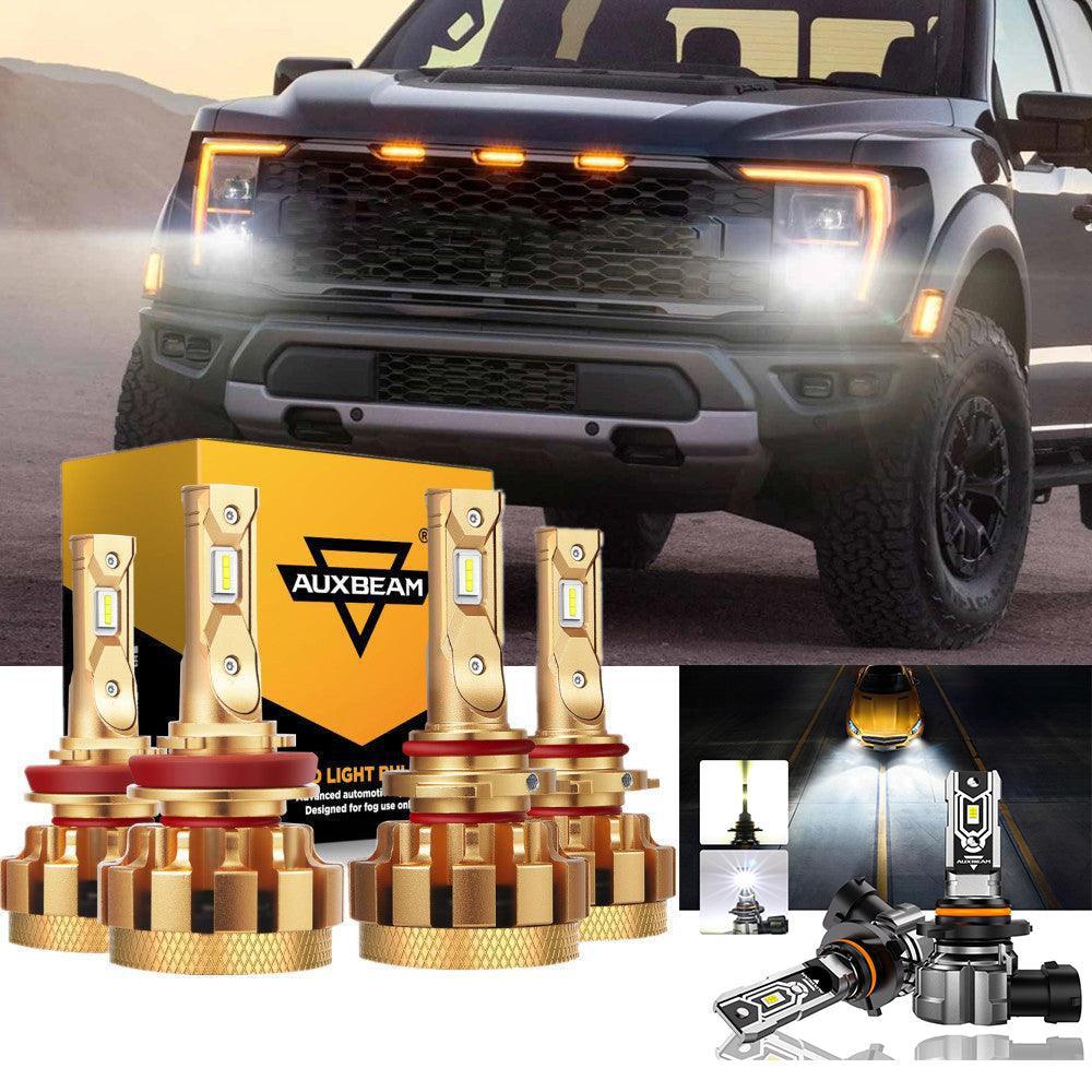 pour 2015-2020 FORD F150 F-16 Plus série 9005+H11 Built-in Canbus Automotive Grade 28000LM Ampoules LED High Low Beam Bundle