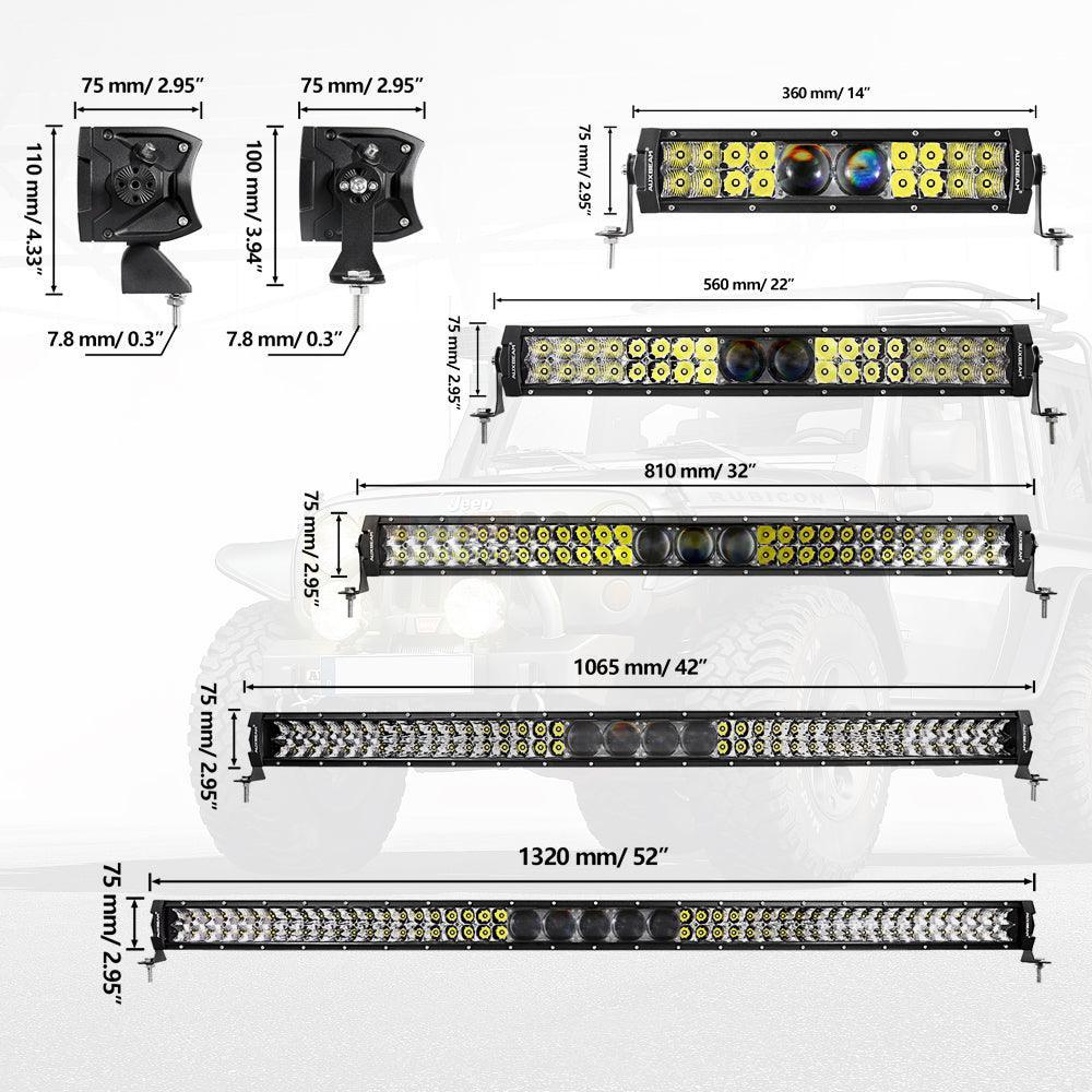 NEW 52 Inch 5D-PRO série 55000LM faisceau longue portée Off Road Barres LED – vue 13