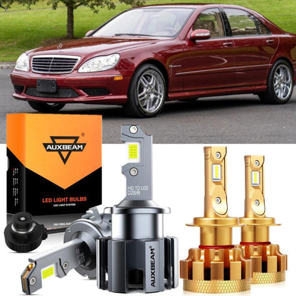 Kit d’ampoules LED feux de route/croisement pour Mercedes-Benz S55 AMG avec phares HID 2001–2006 – NOVADOMIO