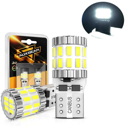 168 2825W5W T10 Ampoules LED pour plaque, feux latéraux et intérieur 3 W 400% plus lumineux CAN-bus anti-erreur blanc B1