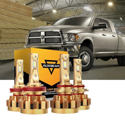 Kit d’ampoules LED feux de route/croisement F-16 Plus série CAN-bus intégré 14 000 lm pour Dodge Ram 2500 (avec 4 phares)
