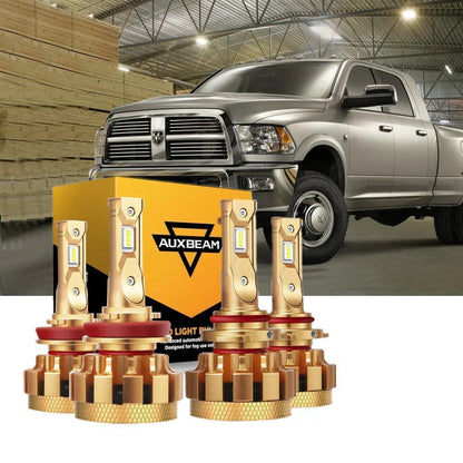 Kit d’ampoules LED feux de route/croisement F-16 Plus série CAN-bus intégré 14 000 lm pour Dodge Ram 3500 (avec 4 phares)