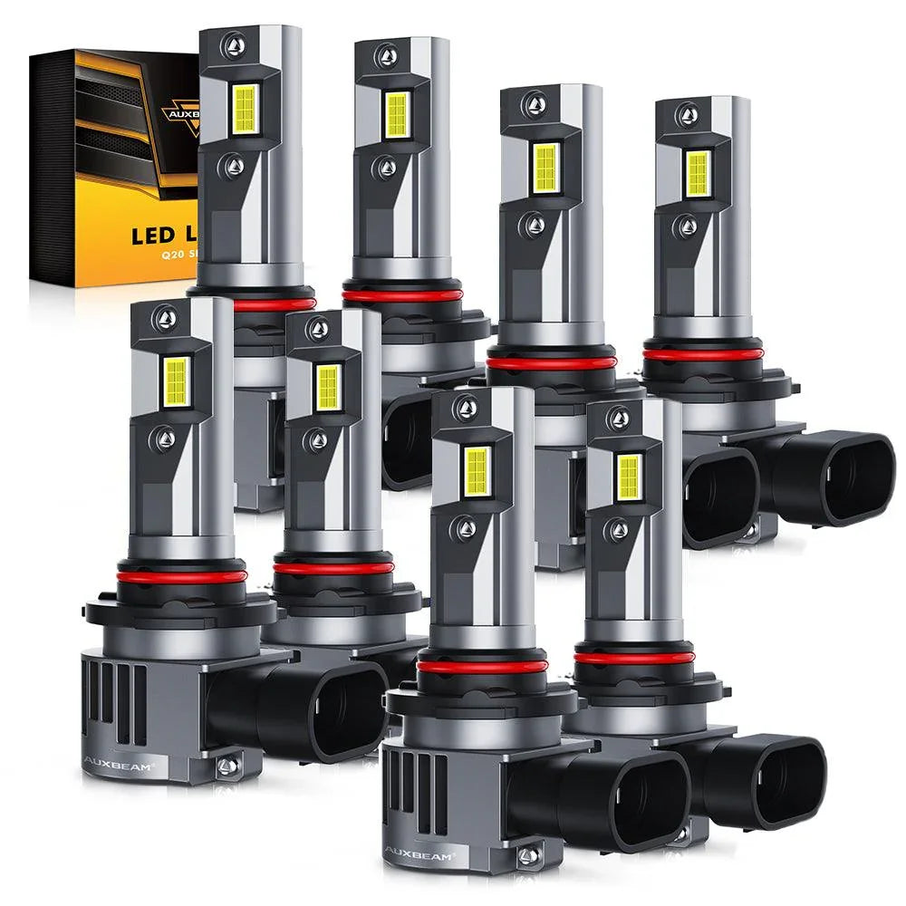 9012/HIR2 Ampoules de phare LED 90W 22000LM Q20 série 1:1 Halogen Size 6500K blanc froid – 2 ampoules – vue 2
