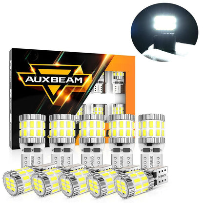 168 2825W5W T10 Ampoules LED pour plaque, feux latéraux et intérieur 3 W 400% plus lumineux CAN-bus anti-erreur blanc B1