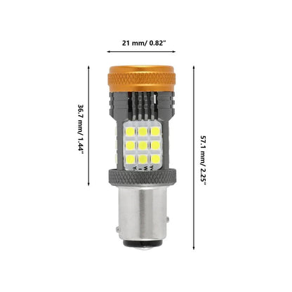 Lot de 2 🆕1157 BAY15D 1156 BA15S BAU15S blanc orange rouge CAN-bus anti-erreur sans hyper-clignotement LED clignotant DRL feu
