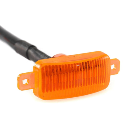 Lot de 3 LED avant feux de calandre style Raptor orange éclairage pour Chevrolet Silverado 1500 2016–2021 (orange shell/